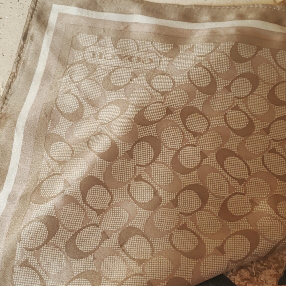 COACH SILK SCARF